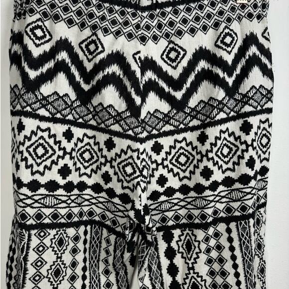 Madewell Aztec Tribal Bohemian Hipster Coastal Beachy Lightweight Jogger Pants M - Picture 6 of 9